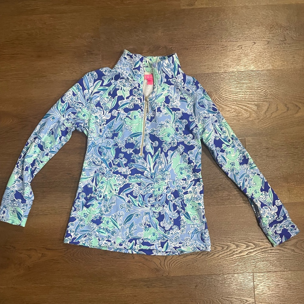 Lilly Pulitzer Blue and Green Koala Pullover